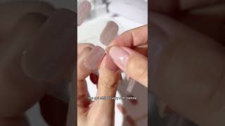 How to stretch a gel nail strip to fit uneven cuticle. screenshot 1