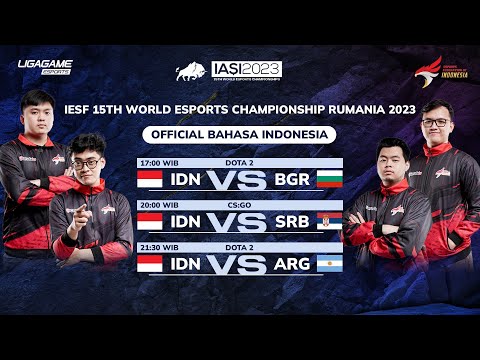 (BAHASA INDONESIA) DOTA 2 IESF World Esports Championship IASI 2023 DAY 1 TIMNAS INDONESIA COVERAGE