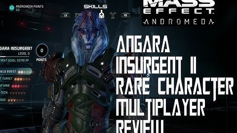 Mass Effect Andromeda Angara Insurgent II Multiplayer Character Review