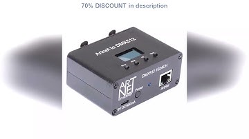 A must-have product! ArtNet DMX512 RDM Ethernet Lighting Controller Interface 2 Universe 1024 Disc