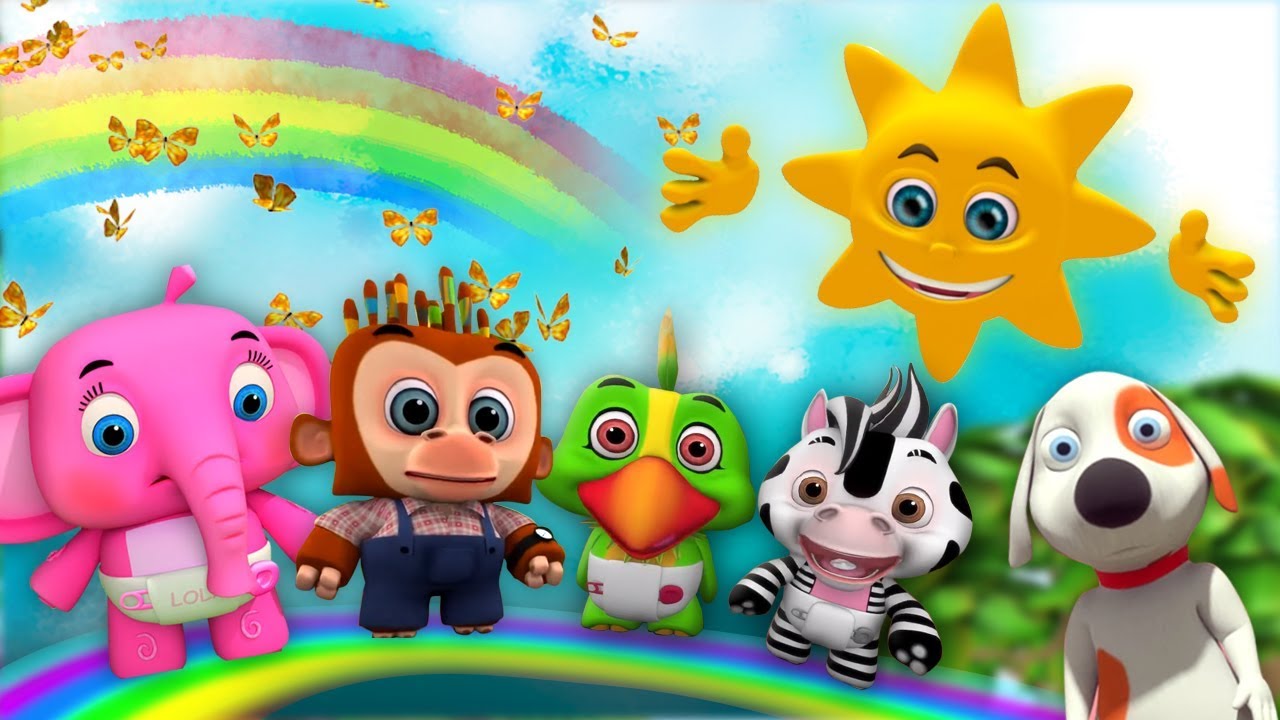 ⁣Г-н Золотое солнце | детские стишки | Детские песни | мультфильмы | Mr. Sun | Little Treehouse
