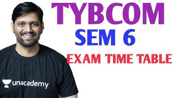 TYBCOM Sem 6 Time table Choice Based based 100 marks