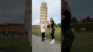Leaning Tower Of Pisa Prank With Granny