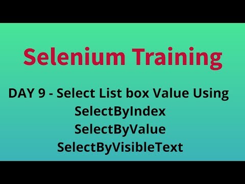 Selenium Training #