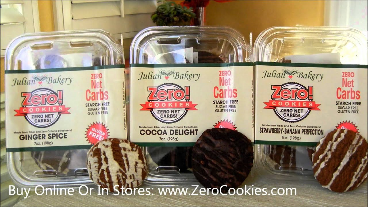 Julian Bakery : Zero Cookies : Gluten Free No Carb No ...