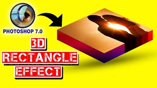How to make Rectangle 3D image Effect Using Photoshop Tutorial || How to 3D image in Photoshop ||