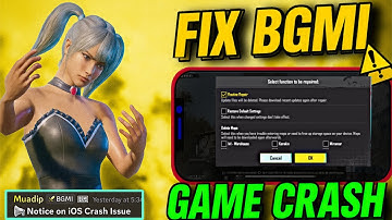 BGMI 3.9 Update Crash & Freeze Problem Fixed on iPhone | b how to fix bgmi crash problem in iphone 😱
