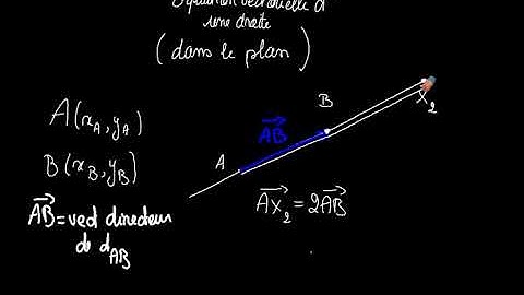 1  équation vectorielle d