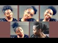 How to: Five easy and quick ways to style SHORT 4c natural hair (dirty hair)