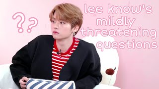 lee know’s mildly threatening questions Resimi