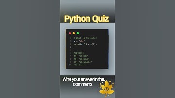 Python Quiz #coding #programmingquiz #shortvideo #python #pythonquiz #scripting #javascript #explore
