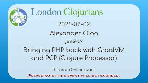 Bringing PHP back with GraalVM and PCP - Alexander Oloo