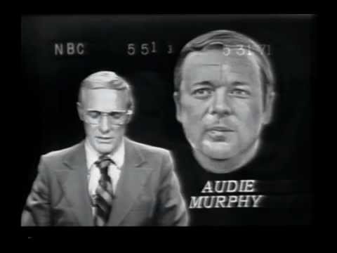 Audie Murphy TV News Video May 1971