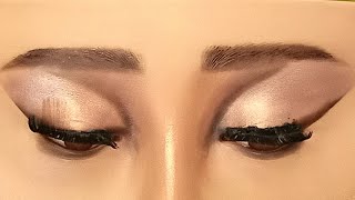 Eye makeup |horror eye makeup |horror makeup tutorial |Gold & Black cutcrease tutorial