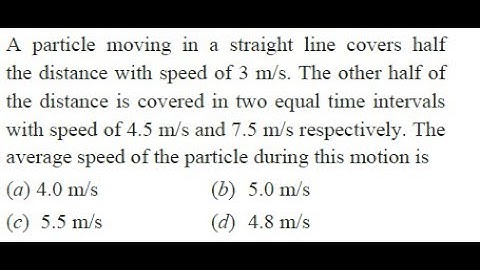 Interesting Question on 1D Motion (NEET and Mains Level)