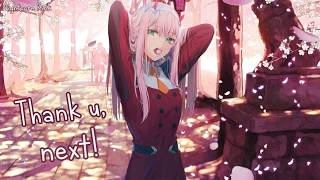 Nightcore - Thank U, Next (Rock Cover) || Lyrics