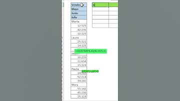 Función ajustar fila