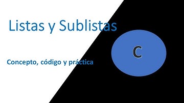Lista y Sublista en C. Carga manual y pasar a Pila. Ejercicio de examen