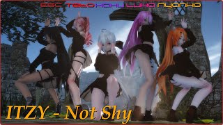 【MMD KPOP】(있지)  ITZY 'Not Shy' 5p version (downloads)