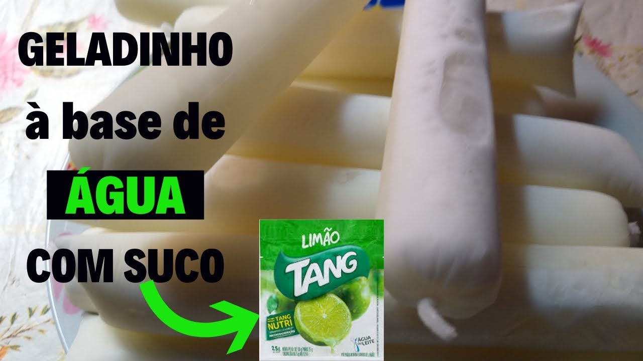 FAÇA E VENDA GELADINHO SABOR SORVETE CREMOSO DE TANG NO SAQUINHO -  Geladinho Gourmet