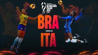 🇮🇹 ITA vs. 🇧🇷 BRA - Highlights  Semi Finals| Women's World Championship 2022
