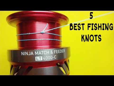 Топ 5 лучших рыболовных узлов как привязать леску к катушке