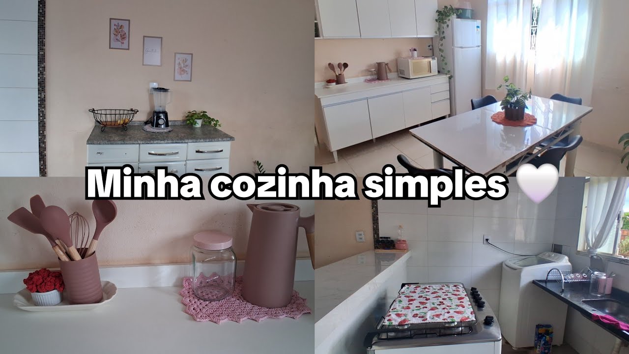 Tour pela minha cozinha  com pequenas decorações 💖