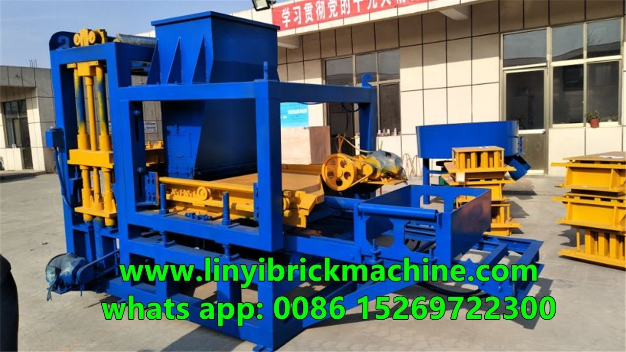 QT4-18 automatic concrete hollow block, soild block, cement paving brick machine in Djibouti