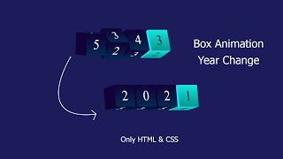 CSS Only 3D Text Animation Effects | Box Amination | Html CSS