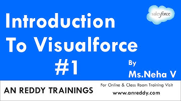Introduction to Visualforce Part-1 | By Ms.Neha V | AN REDDY TRAININGS