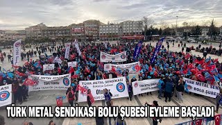 Türk Metal Sendi̇kasi Bolu Şubesi̇ Eyleme Başladi 30.12.2021