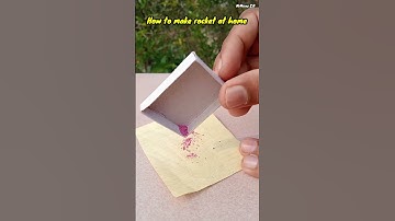 How To Make Rocket At Home | Use Matchbox and Aluminium foil paper  #rocket
