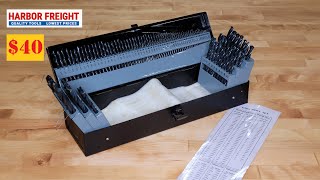 Warrior Drill Bit Set With Index (115 piece) Harbor Freight $40! | Unbox Review Test