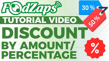 DISCOUNT: by amount and percentage | FoodZaps Tutorial Video | by Tai Yong Seng_Sabah Dealer