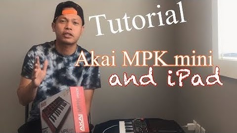 How to connect akai mpk mini to an iPad/iPhone (tagalog)