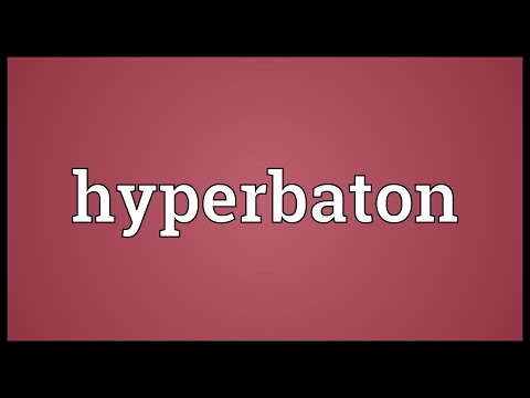 Hyperbaton Meaning