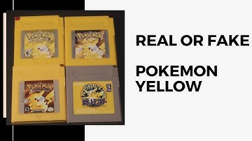 How to spot - identify a FAKE Pokemon Yellow (for the Gameboy Classic)