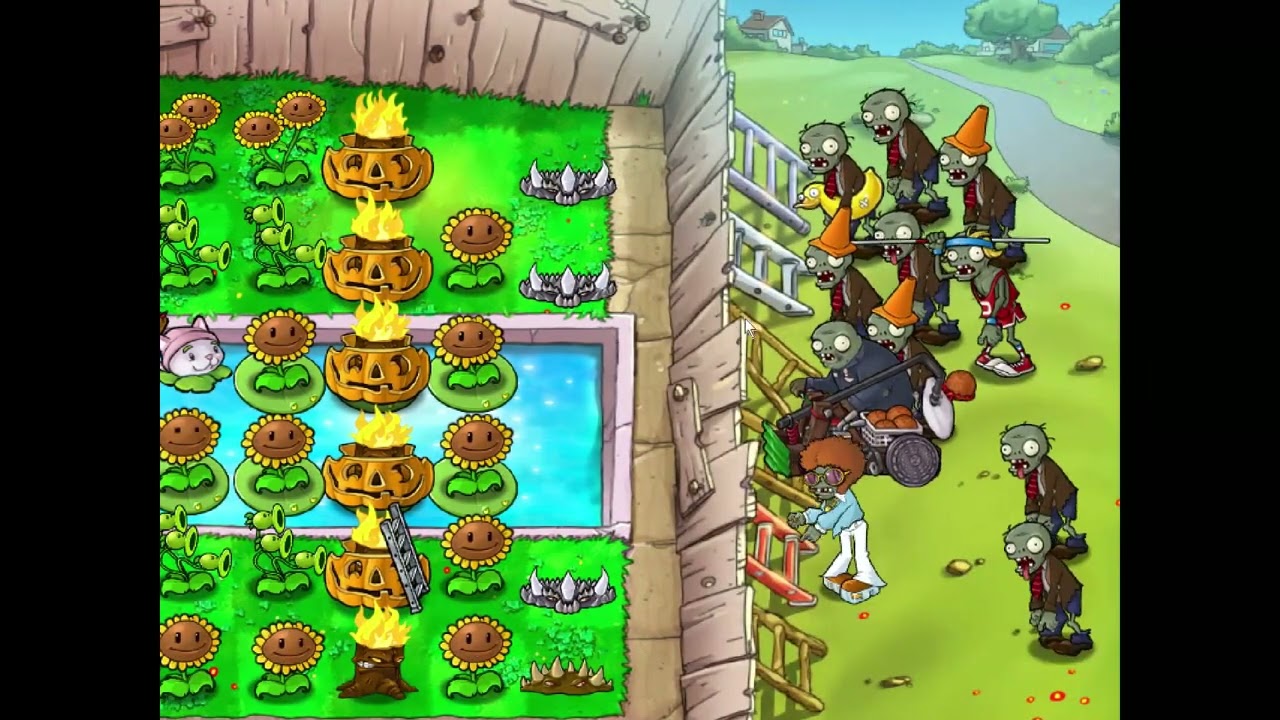 Survival Pool HARD | Plant vs Zombies | No Commentary