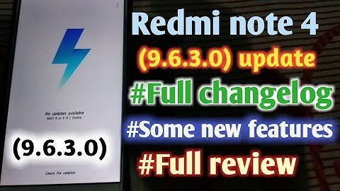 Redmi Note 4 (9.6.3.0) stable update Full changelog|| Some new Features || 9.6.3 full review.