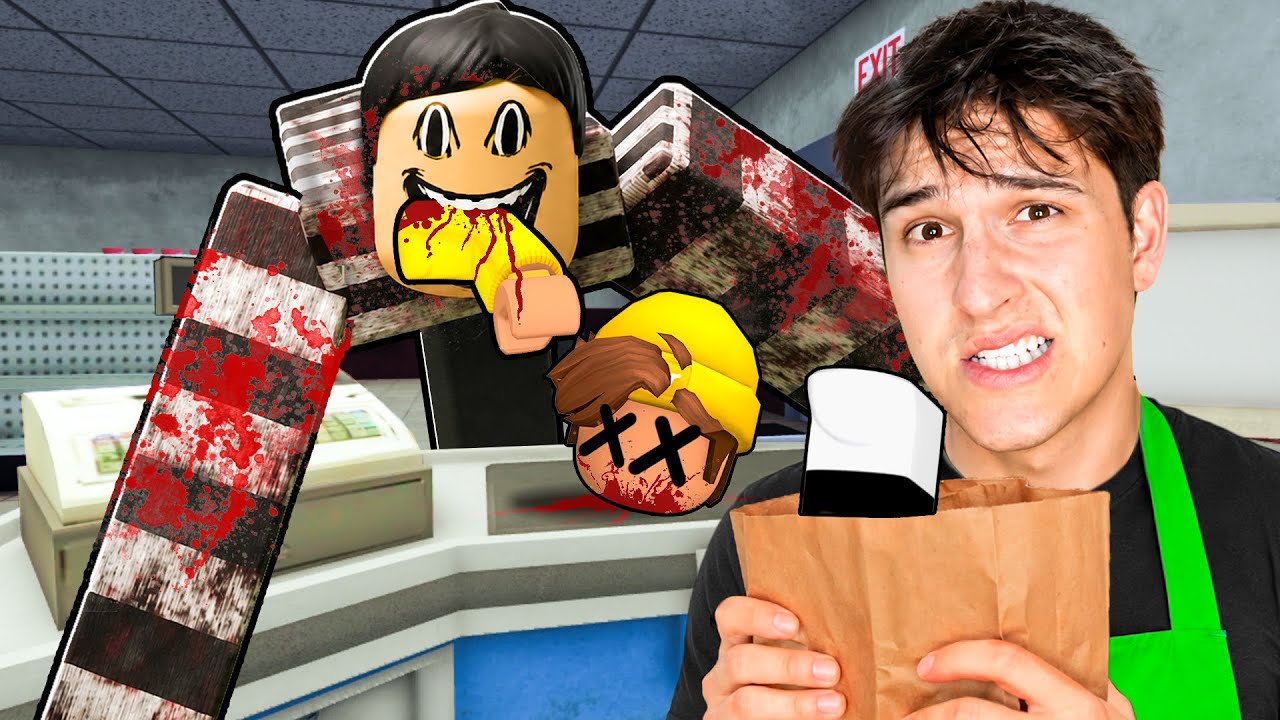 We Survived The Night Shift in Roblox...