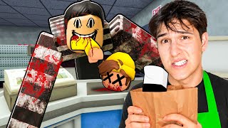 We Survived The Night Shift in Roblox...