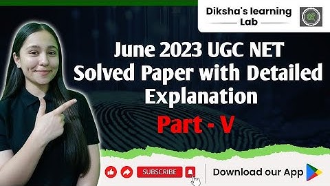 UGC NET Forensic Science Paper Solving June 2023 with Detailed Explanation || Q41-Q50