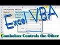 Two Comboboxes VBA Userform - One Controls the Other - Excel VBA Is Fun