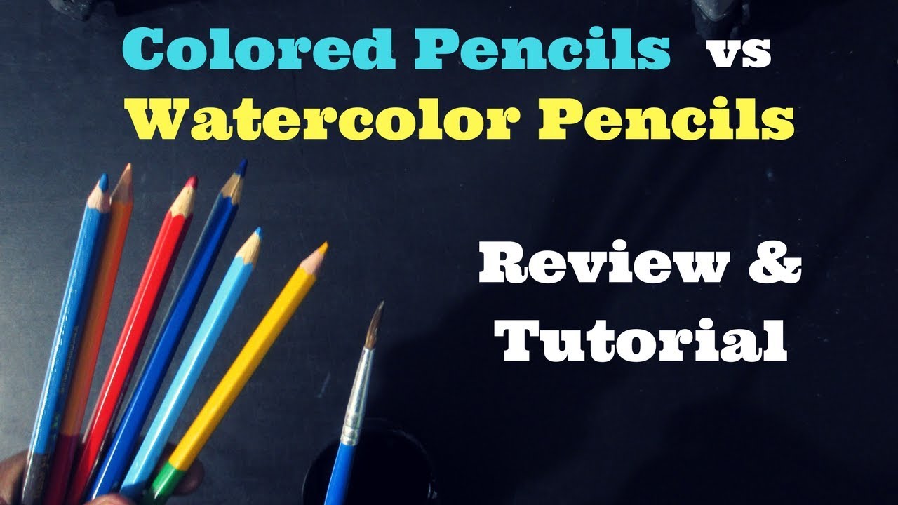 Cheap Colored Pencils vs Watercolor Pencils tutorial & review (in Hindi