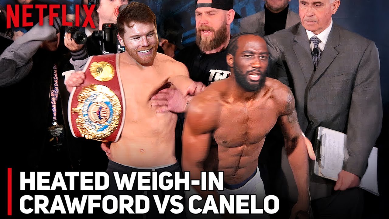 NETFLIX: Canelo Alvarez PUSHES Terence Crawford Off Stage At Heated Final Face-Off