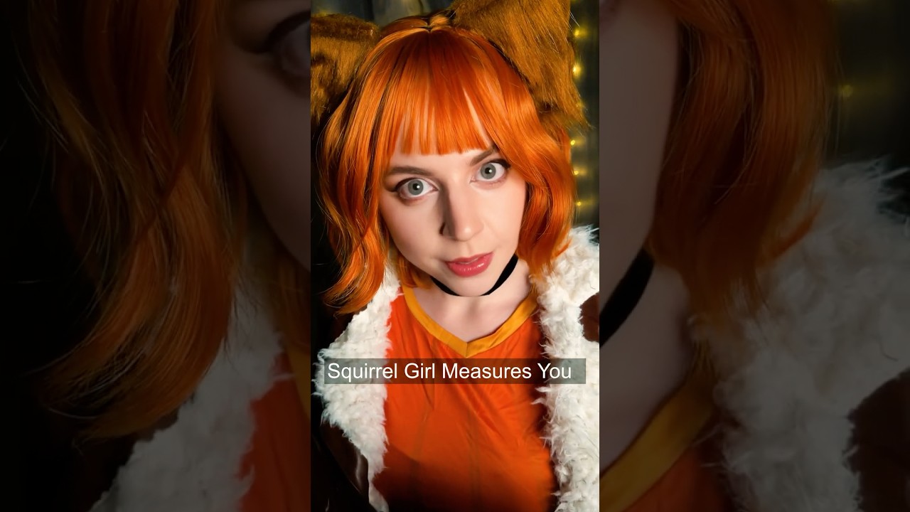 Squirrel Girl Measures You For Your Hero Costume Roleplay #shorts #asmr #asmrsounds