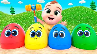 surprise eggs escape newborn baby songs nursery rhymes