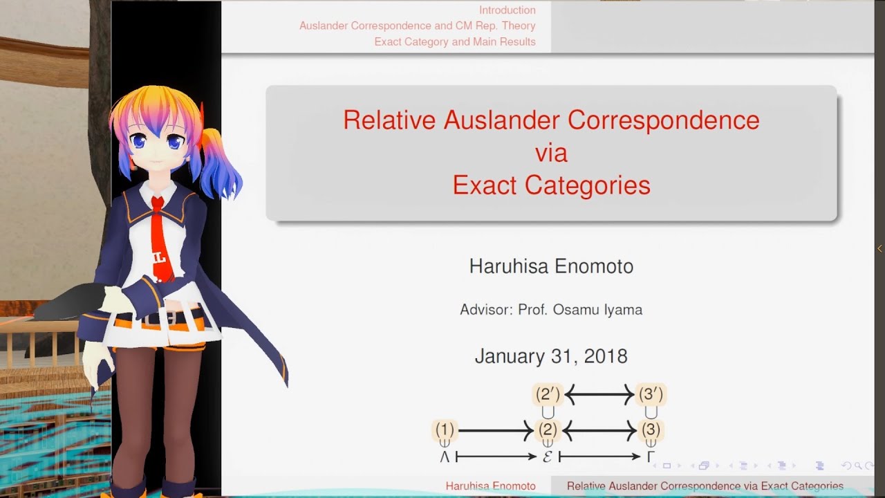 【修論】完全圏を用いた相対Auslander対応【多元環の表現論】 YouTube