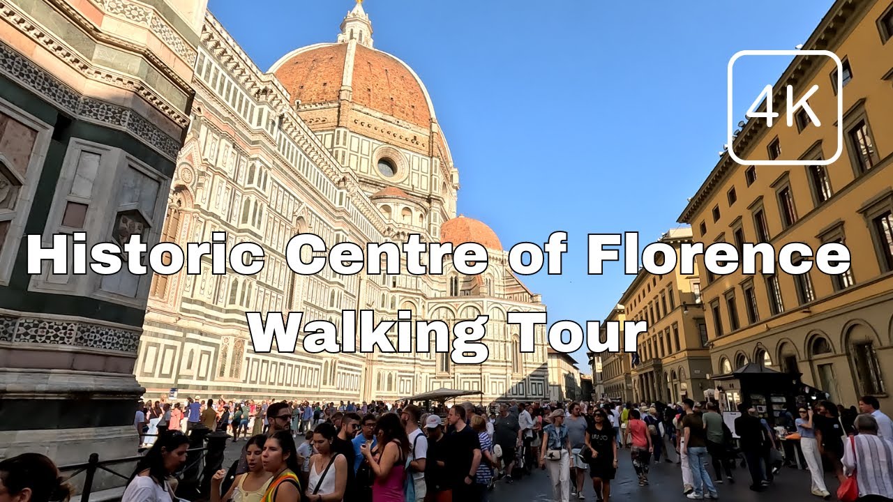 4K Florence - Italy Walking Tour (TOURIST OVERLOAD) Italy - October ...