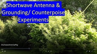 Shortwave radio antenna and ground demonstration